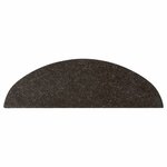 vidaXL Tapis d'escalier autocollants 15 Pièces 56x17x3 cm Noir
