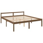 vidaXL Lit pour personne âgée sans matelas 200x200 cm bois massif