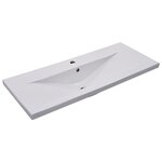 vidaXL Armoire d'évier avec lavabo intégré Gris béton Aggloméré