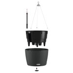LECHUZA Jardinière suspendue NIDO Cottage 35 ALL-IN-ONE Granite
