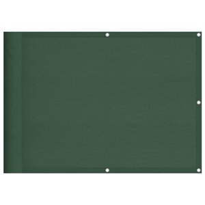 vidaXL Écran de balcon vert foncé 75x800 cm 100  polyester oxford