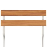 Ensemble de bistro jardin meuble extérieur terrasse pliable 3 pièces bois d'acacia solide et acier 02_0013543