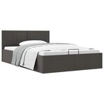 vidaXL Cadre de lit à rangement hydraulique sans matelas 140x200 cm