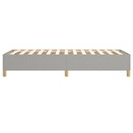 vidaXL Cadre de lit sans matelas gris clair 90x190 cm tissu
