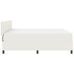 vidaXL Lit à ressorts avec Crème de Matelas Super King Tissu en velours côtelé