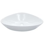 vidaXL Lavabo 58 5 x 39 x 14 cm Céramique Blanc