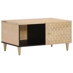 vidaXL Table basse 80x50x40 cm bois de manguier massif