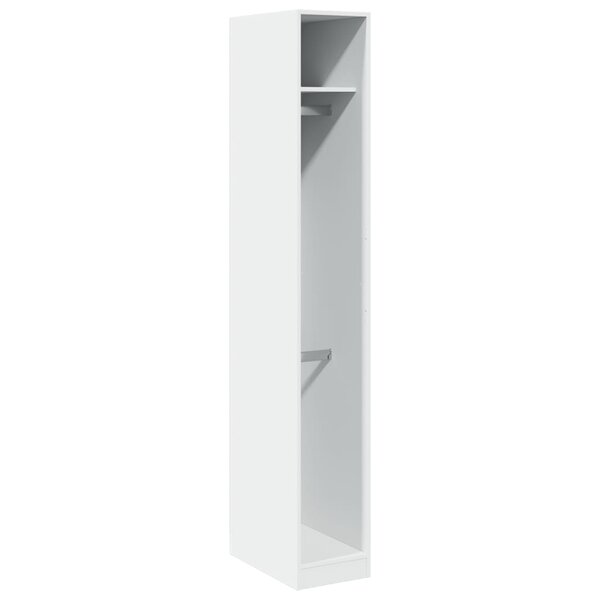 vidaXL Garde-robe Blanc 30x50x200 cm Bois d'ingénierie