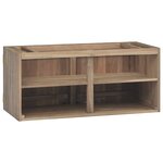 vidaXL Armoire murale de salle de bain 90x39x40 cm Bois de teck massif