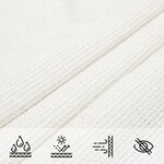 vidaXL Voile d'ombrage 160 g/m² Blanc 3 5x4 5 m PEHD