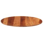 vidaXL Dessus de table bois massif d'acacia rond 15-16 mm 70 cm