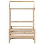 vidaXL Cadre de lit avec toit sans matelas 90x190 cm