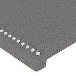 vidaXL Têtes de lit 4 Pièces Gris clair 90x5x78/88 cm Tissu