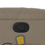 vidaXL Fauteuil de massage inclinable Cappuccino Similicuir