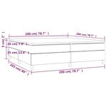 vidaXL Sommier à lattes de lit avec matelas Blanc 200x200cm Similicuir