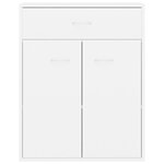 vidaXL Buffet blanc 60x30x75 cm bois d'ingénierie