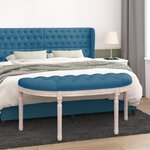 vidaXL Banc Bleu 110 5x45x49 cm Velours