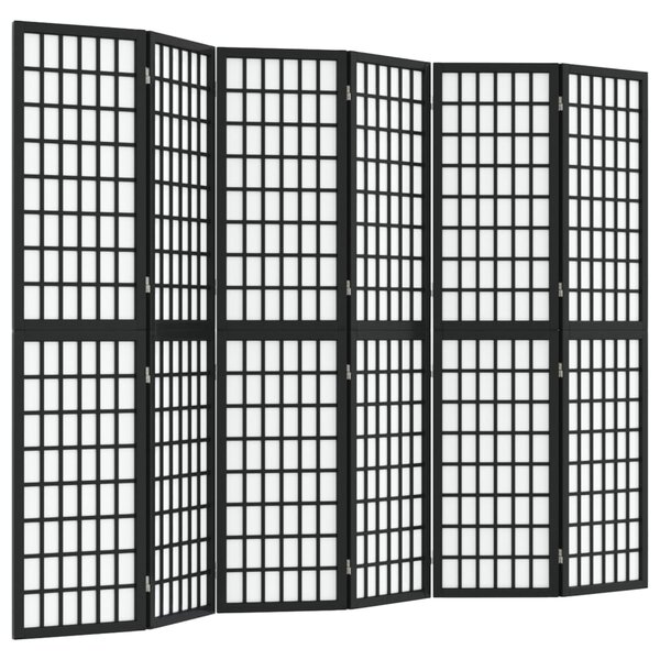 vidaXL Cloison de séparation pliable 6 panneaux 240x170 cm Noir