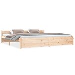 vidaXL Cadre de lit sans matelas bois massif 200x200 cm
