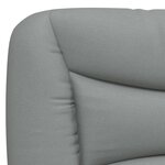 vidaXL Cadre de lit sans matelas gris clair 80x200 cm tissu