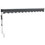 vidaXL Auvent rétractable automatique anthracite 3 5x2 5 m