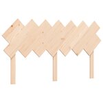 vidaXL Lit pour personne âgée et tête de lit 140x200 cm bois massif
