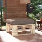 vidaXL Pouf palette de jardin bois de pin imprégné