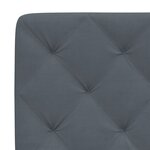 vidaXL Cadre de lit avec tête de lit Gris foncé 140x200 cm Velours