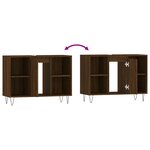 vidaXL Armoire salle de bain chêne marron 80x33x60cm bois d'ingénierie