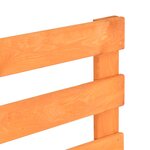 Vidaxl cadre de lit de palette marron bois de pin massif 120 x 200 cm
