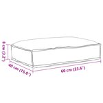 vidaXL Coussin Pallet pour Siège Rouge Vin 60x40x8 cm Tissu Oxford
