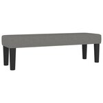 vidaXL Sommier à lattes de lit avec matelas Gris foncé 140x200cm Tissu