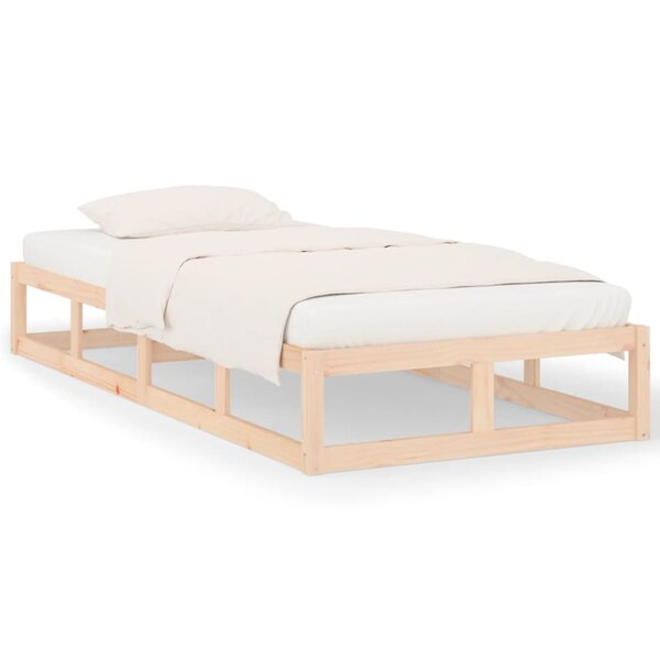 vidaXL Cadre de lit 100x200 cm Bois massif