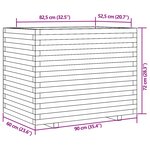 vidaXL Jardinière 90x60x72 cm bois de pin massif