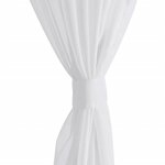 vidaXL Rideau fin Blanc 140x225 cm 2 Pièces