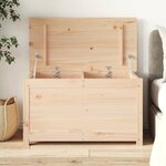 vidaXL Boîte de rangement 80x40x45 5 cm Bois massif de pin