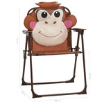 Jeu de bistro avec parasol pour enfants 3 pièces marron 02_0014491