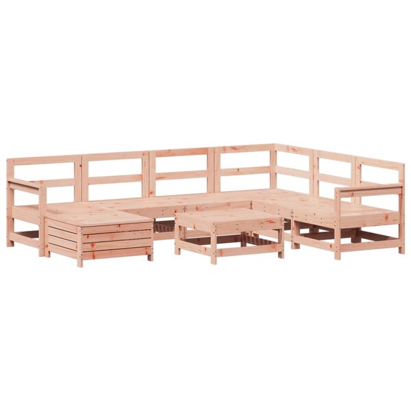 vidaXL Salon de jardin 8 Pièces bois massif sapin de douglas