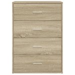 vidaXL Buffet chêne sonoma 60x31x84 cm bois d'ingénierie