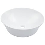 vidaXL Lavabo 41x12 5 cm Céramique Blanc