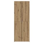 vidaXL Highboard artisan en chêne 70x42.5x185 cm en bois d'ingénierie
