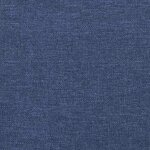 vidaXL Cadre de lit avec tête de lit sans matelas bleu 100x200cm tissu