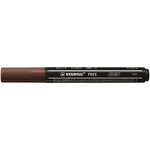 Marqueur pointe moyenne FREE acrylic T300 marron STABILO