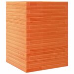 vidaXL Jardinière cire marron 50x50x68 5 cm bois de pin massif