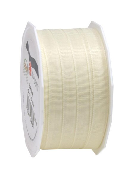 Ruban tissé - europa 50-m-rouleau 10 mm ivoire
