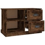 vidaXL Meuble TV chêne fumé 73x35 5x47 5 cm bois d'ingénierie