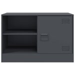 vidaXL Meubles TV 2 Pièces anthracite 67x39x44 cm acier