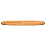 vidaXL Plateau de table 100x50x2.2 cm ovale en bois massif d'acacia
