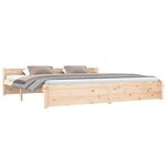vidaXL Cadre de lit sans matelas bois massif 200x200 cm