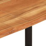 vidaXL Table de salle à manger 154x80x76 cm Bois d'acacia solide